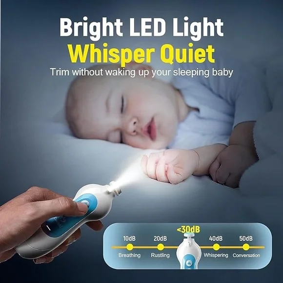 New Electric Rechargeable Baby Nail Trimmer Safe for Newborn - Picture 7 of 7